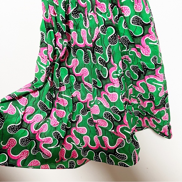 Royal Jelly Harlem Angeline Midi Dress in Emerald Camo - Picture 6 of 11